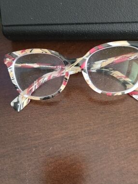 Burberry Multicolor Patterned Round Women's Glasses